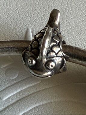 Authentic Pandora Happy Fish  Silver Charm